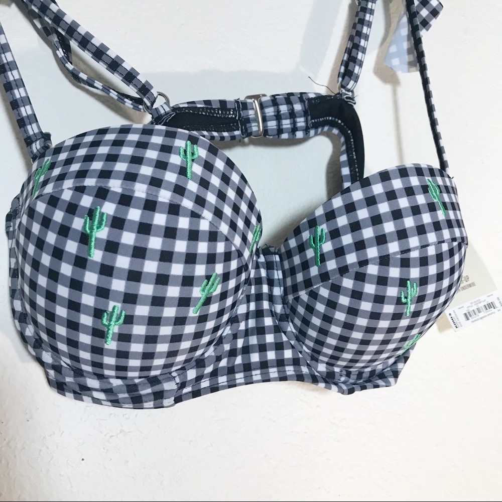SO Cactus Pushup Bikini Top Medium